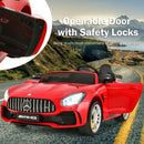 12V Kids Ride On Car Mercedes Benz AMG GTR with Remote and LED Lights-Red