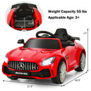 12V Licensed Mercedes Benz Kids Ride-On Car with Remote Control-Red