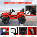 12V Kids Ride-on Jeep Car with 2.4 G Remote Control-Red