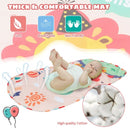 Baby Kick and Play Gym Mat Activity Center with Detachable Piano for Bedroom-Pink