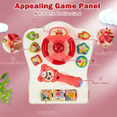 Baby Walker Sit-to-Stand Learning Walker with Projection Music Wand-Red