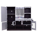 Kids Wooden Modern Kitchen Cooking Pretend Play Set