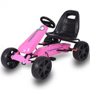 Outdoor Kids 4 Wheel Pedal Powered Riding Kart Car-Pink