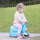 3 in 1 Storage Kids Kick Wheel Scooter w- Adjust Handle Bar-Blue