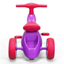 2 in 1 Toddler Tricycle Balance Bike Scooter Kids Riding Toys w- Sound & Storage-Pink