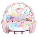 3 in 1 Fitness Music and Lights Baby Gym Play Mat-Pink
