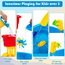 Kids Sand and Water Table  for Toddlers with Umbrella & 18 Pcs Accessory Set
